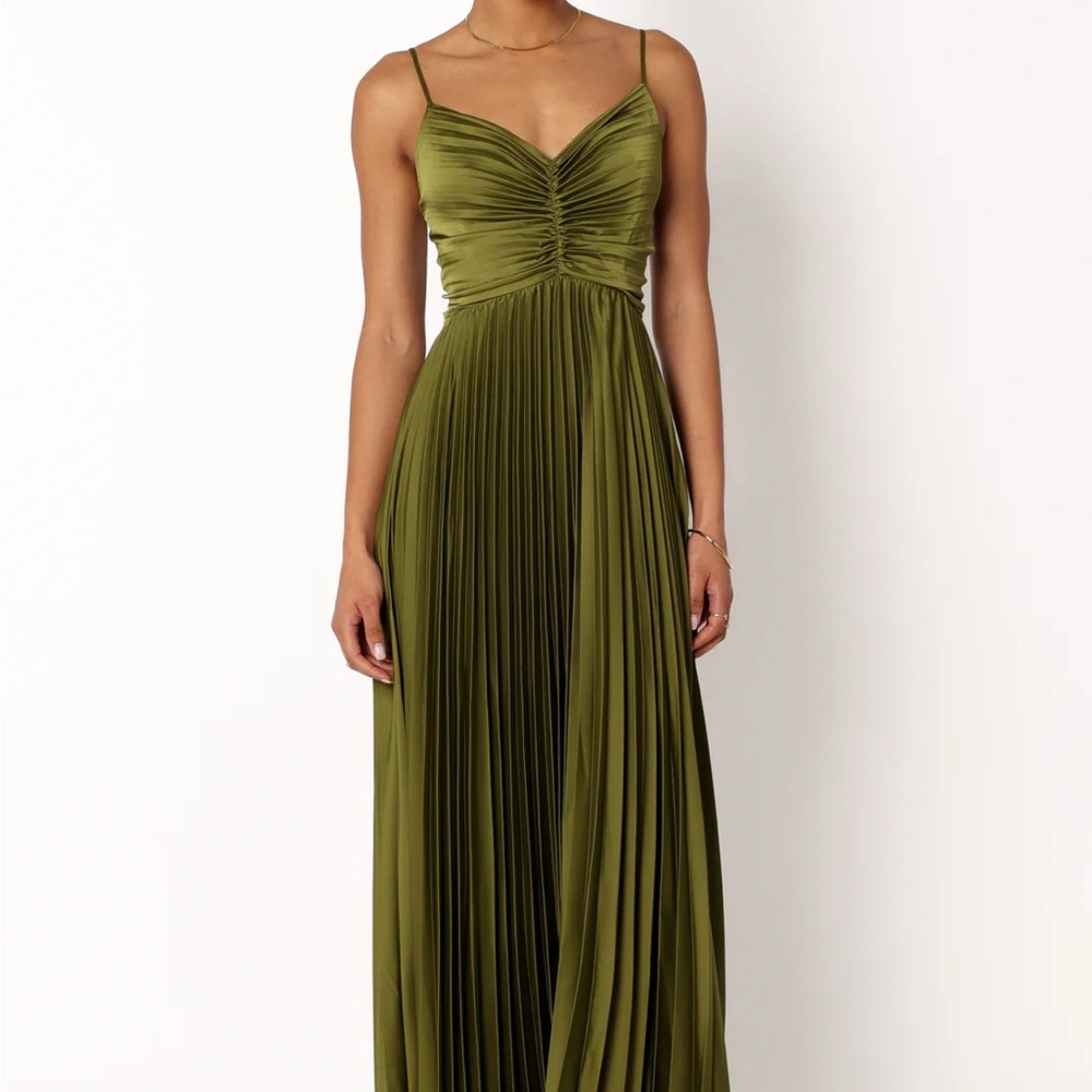 Petal & Pup Olive Green Maxi Dress